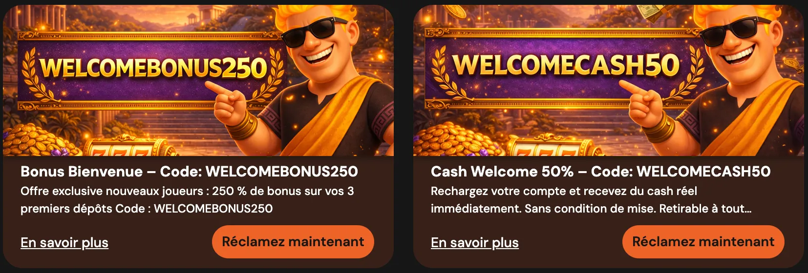 Bonus et Casino Hermes